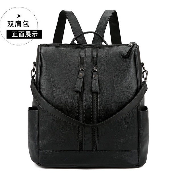 Tas Ransel Wanita Multifungsi Korean Style Fashion Kasual Kulit PU Tas Ransel Wanita Tas Tote Tas Kuliahan dan Sekolahan Tas Fashion Simple Kekinian AZGALERY / COD / T258