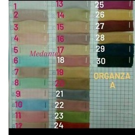 Bahan organza/organza saten/Kain organza polos