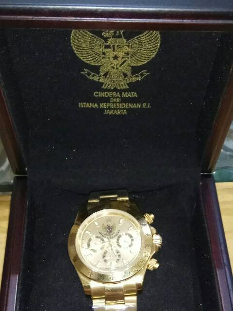 Jam Tangan Rolex Istana Kepresidenan Ri Garuda Souvenir Bingkisan Suvenir Indonesia