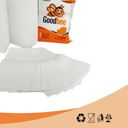 

♜ PAPER BAG UKURAN M - MEDIUM - KANTONG KERTAS ROTI - WHITE ISI 100PCS ♧