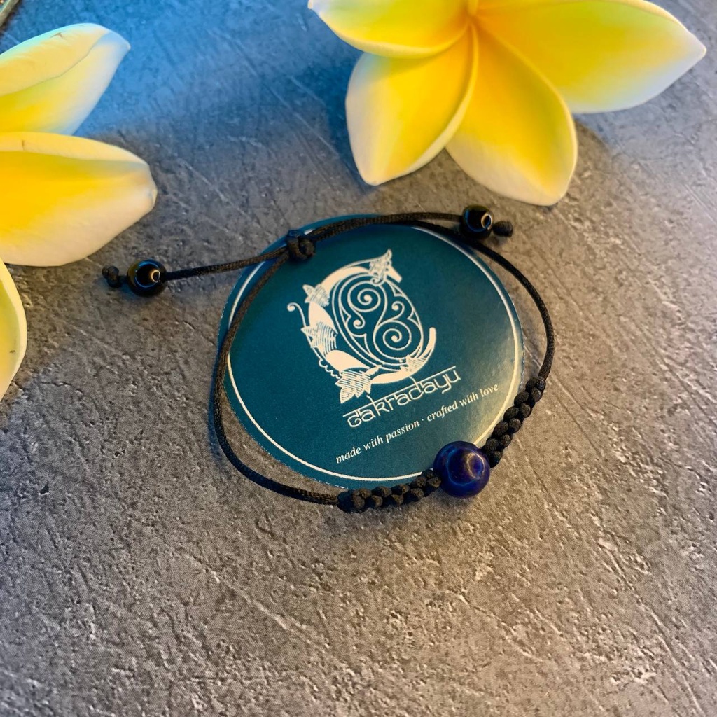 Gelang Zodiak Sagitarius dengan batu Lapis Lazuli