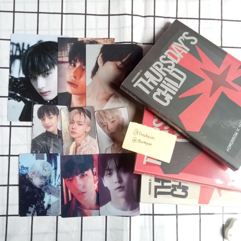 album only pc photocard lenti lenticular postcard soobin yeonjun beomgyu taehyun hueningkai txt offi