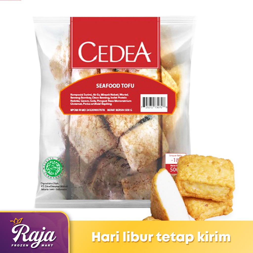 

Cedea Seafood Tofu 500gr / Tofu / Frozen Food / Kentang Beku / Makanan Beku