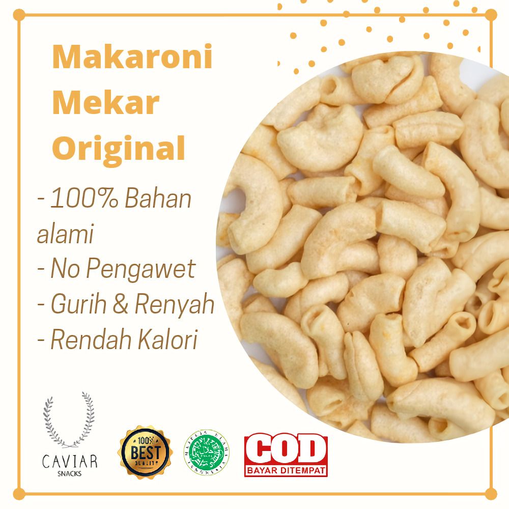 

KERIPIK MAKARONI MEKAR BALADO/ORIGINAL/ASIN/PEDES/GURIH/RENYAH/SNACK/SNEK/CEMILAN/OLEH OLEH