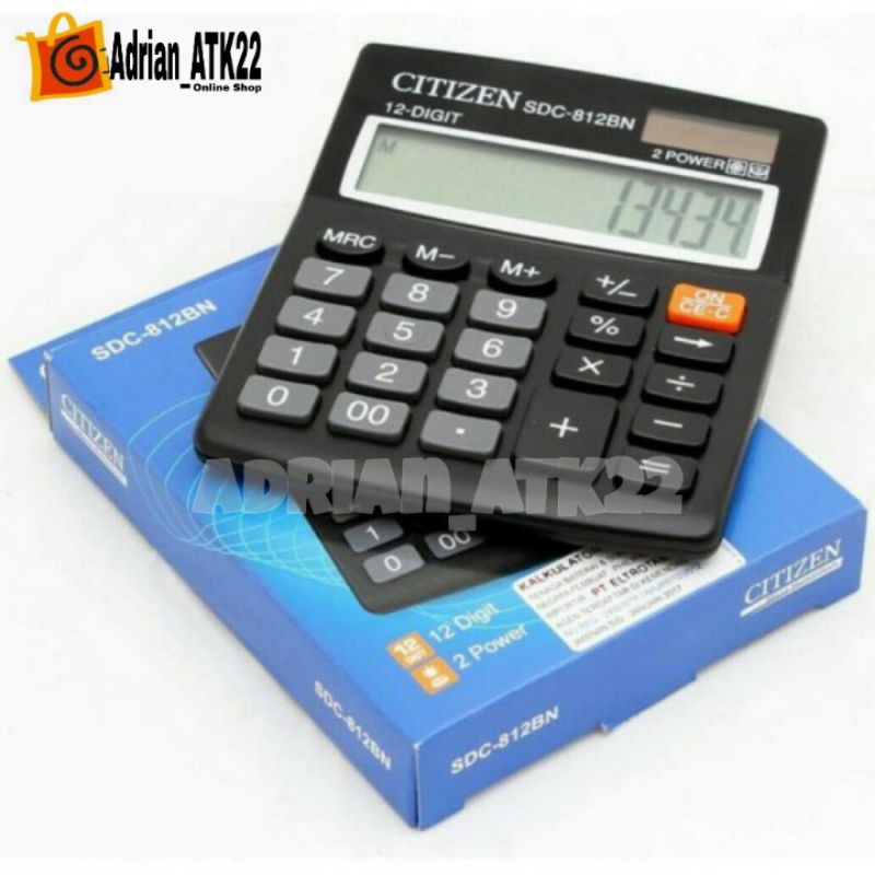 

Kalkulator Citizen 12 Digit SDC-812BN// Calculator Digital 2Power