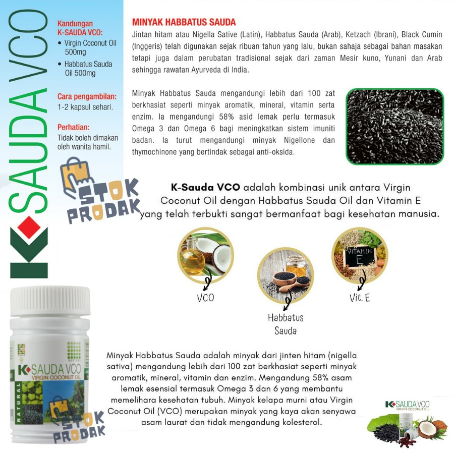 K Sauda Vco K Link Habbatus Sauda Oil Shopee Indonesia