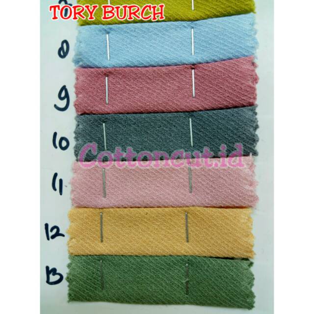 1 2 Meter Bahan Kain Tory Burch Shopee Indonesia