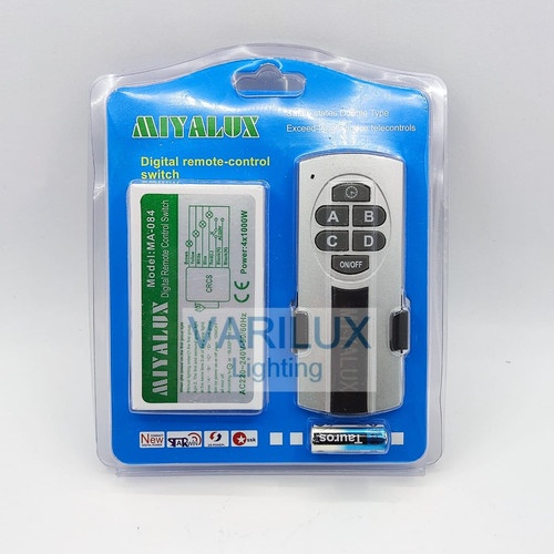 PERTUKANGAN PERLENGKAPAN LISTRIK SAKLAR REMOTE 4X1000W WIRELESS