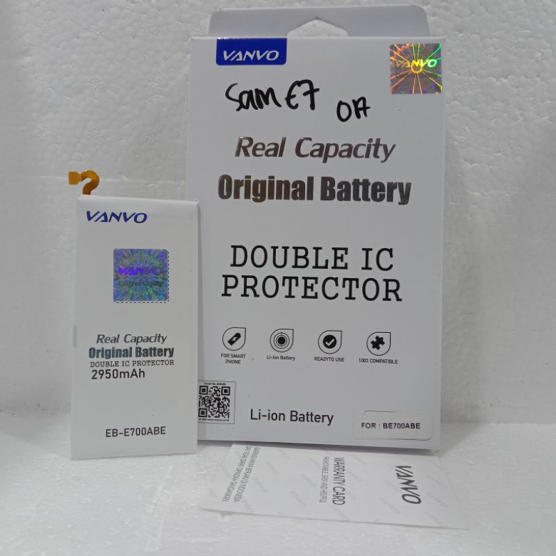 BATRE VANVO SAMSUNG E7 E700 double power