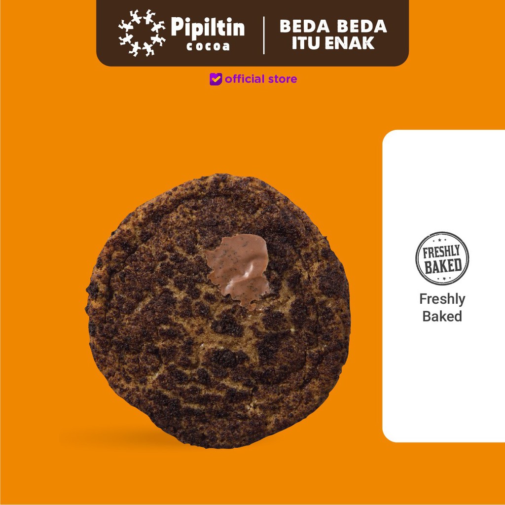 

Pipiltin Cocoa Baked Cemilan Coklat - Double Chocolate Soft Cookie