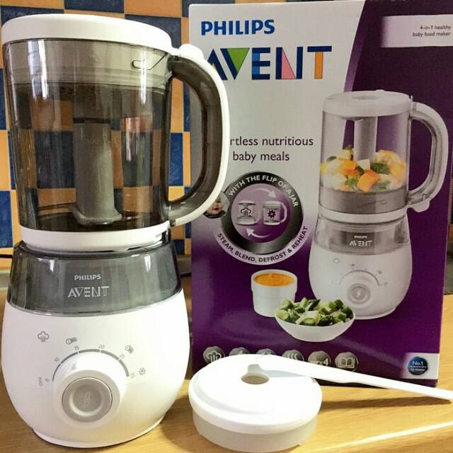 Philips Avent Blender 4in1 Steam Flip Blend Baby Food Processor Healthy Steamer Blender SCF875/02