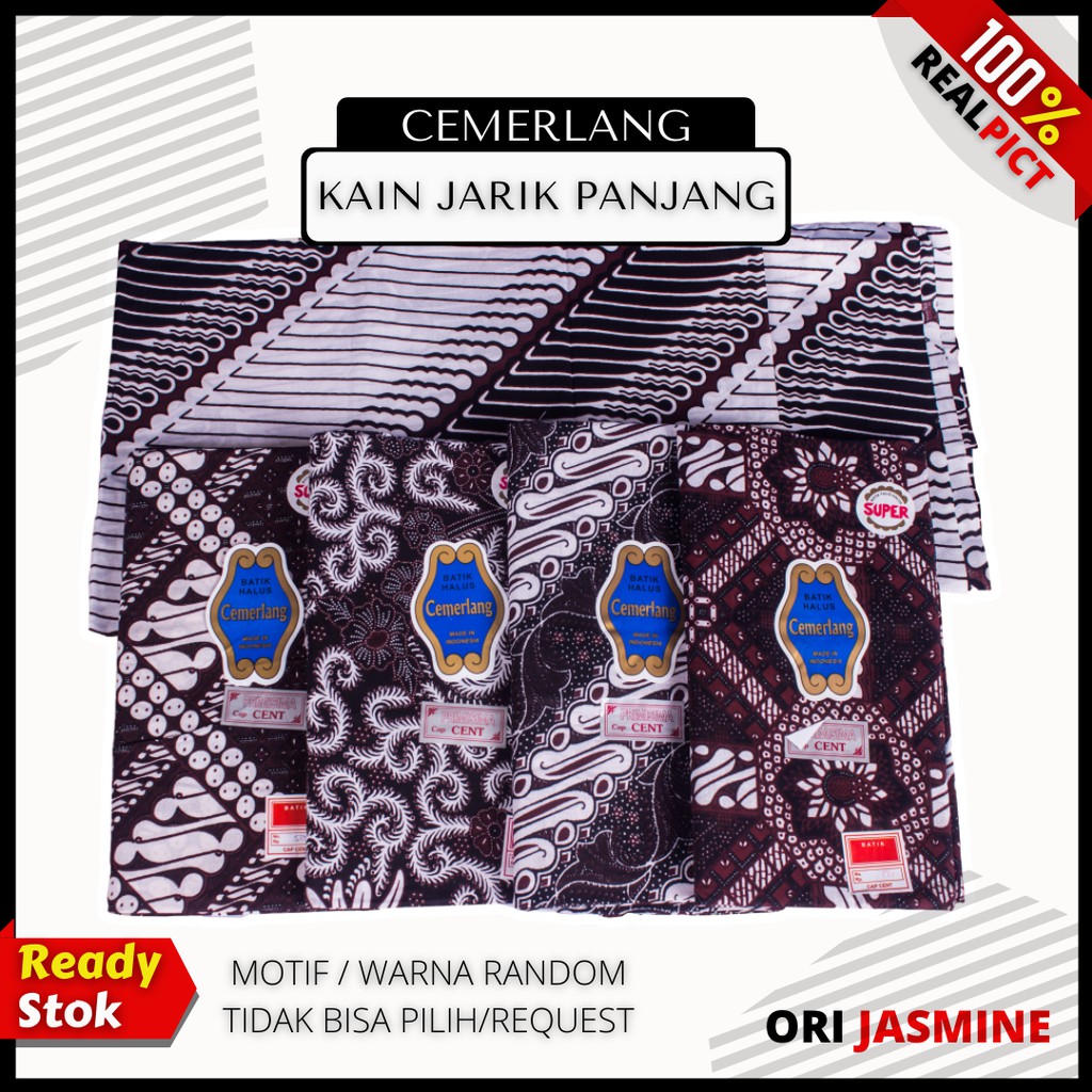 Kain batik meteran katun solo murah premium cemerlang cap cent  jarik melahirkan bahan kebaya halus