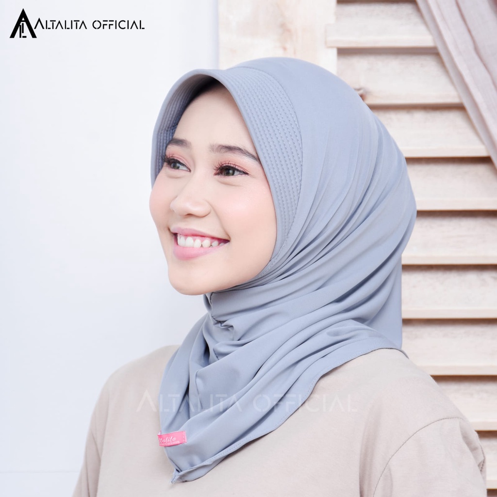 Altalita - Kerudung Sport Nadira pet Jilbab Instan Sporty Jersey Spandek Premium Olahraga Volly Senam High Quality