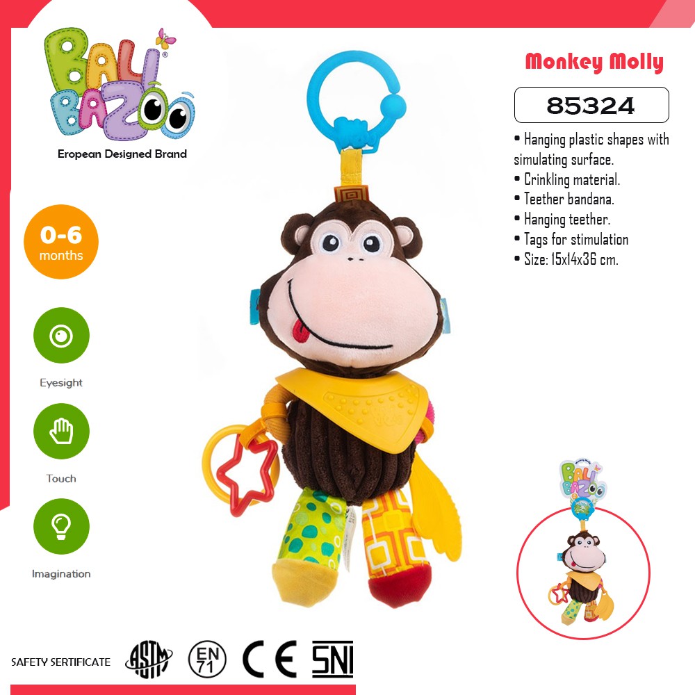 

Balibazoo - Monkey Molly Mainan Boneka Anak Bayi