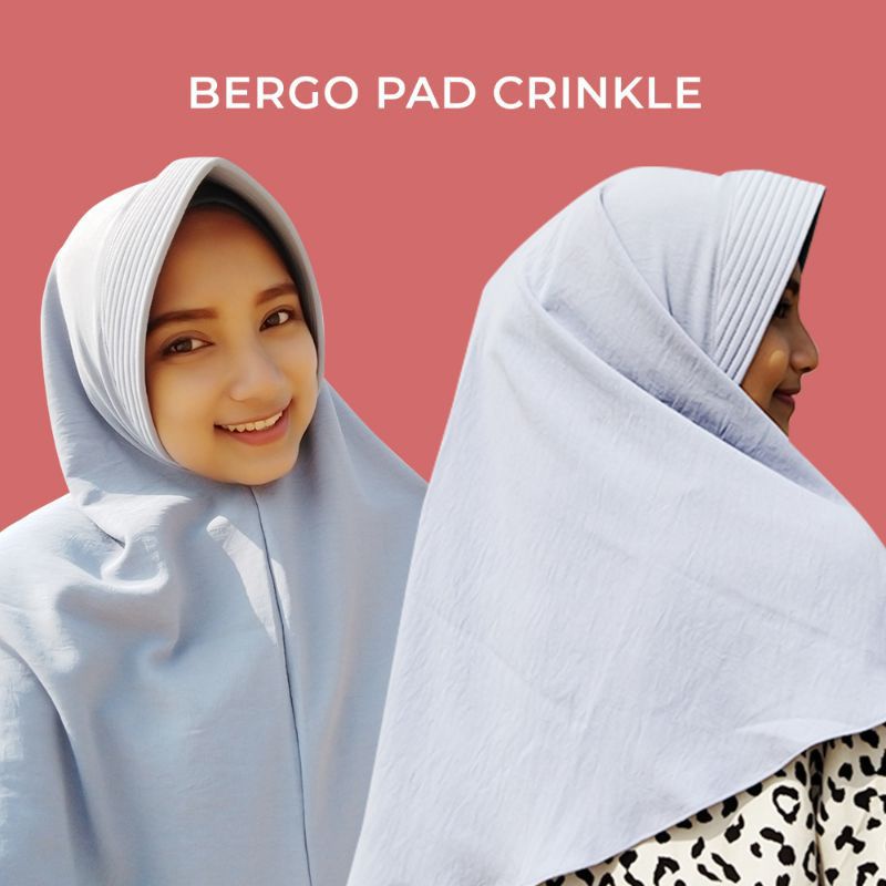 Jilbab Instan Pet Daisy Crinkle Airflow Premium | Hijab Instan Pet