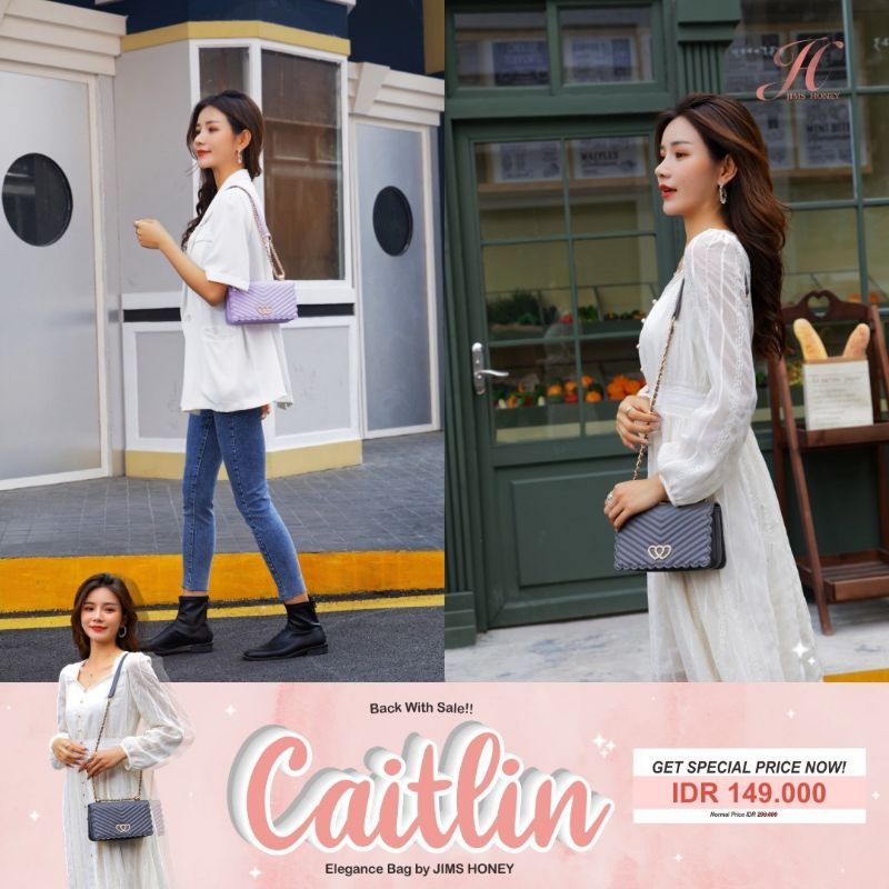 CAITLIN ❤️ GRATIS BOX ❤️ JIMSHONEY TAS KEKINIAN ORIGINAL FORMAL DAILY PESTA KONDANGAN JIMS HONEY