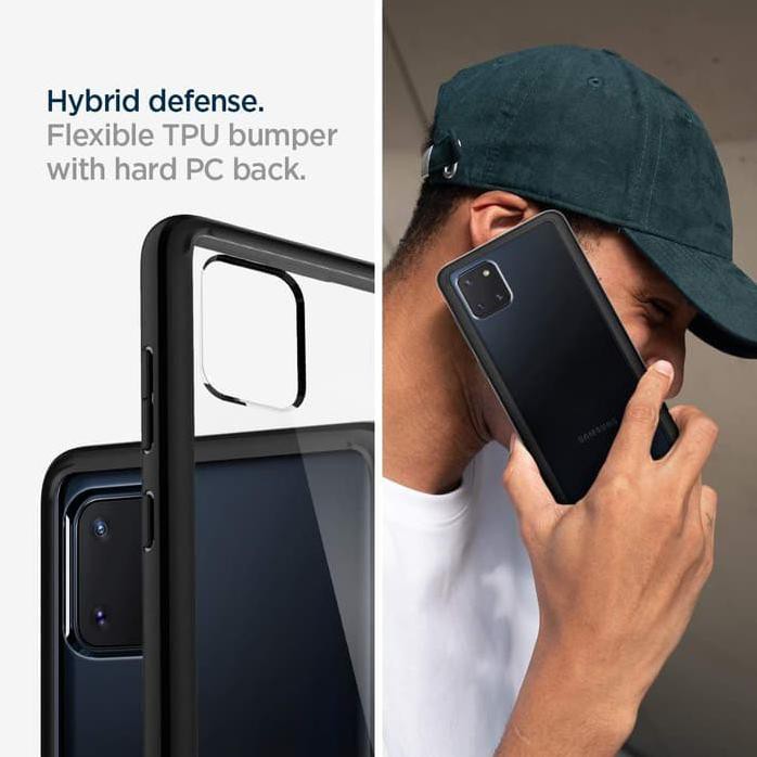 Case Samsung Galaxy Note 10 Lite Spigen Ultra Hybrid Anti Crack Casing Black