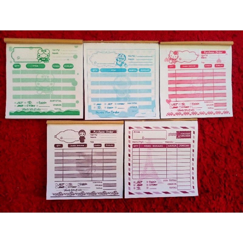 

NOTA OLSHOP ISI 50pcs