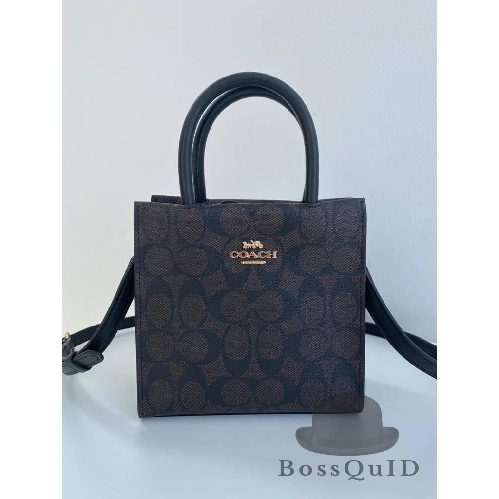 Coach Mini Cally Crossbody In Signature Mahogany