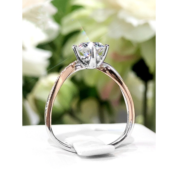 perak asli 925 cincin Wanita Kreatif rose gold kesederhanaan Cincin yang dapat disesuaikan Perhiasan Fashion CCC80