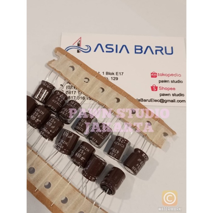 Kapasitor Capacitor ELCO 470uf 25v / 470 uf 25 v / 470uf25v