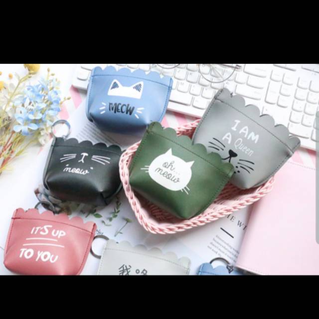 Dompet koin murah/ dompet koin lucu/ dompet koin kucing/ dompet koin anak/ dompet koin unik/dompet