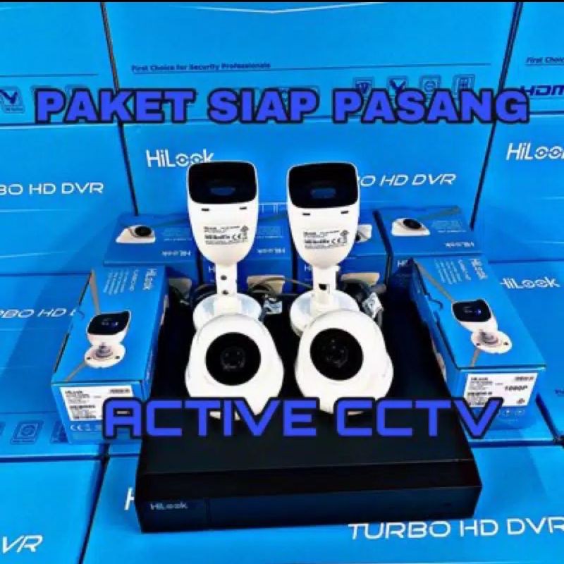 PAKET CCTV 4 KAMERA HILOOK DVR 16 HDD 2TB