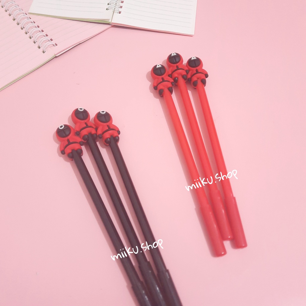 

PULPEN GEL KARAKTER SQUID GAME / PENA SQUID GAME / BOLPEN LUCU SQUID GAME