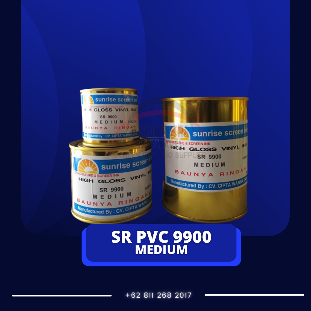 

SUNRISE SR PVC 9900 MEDIUM 1KG - TINTA SABLON KERTAS