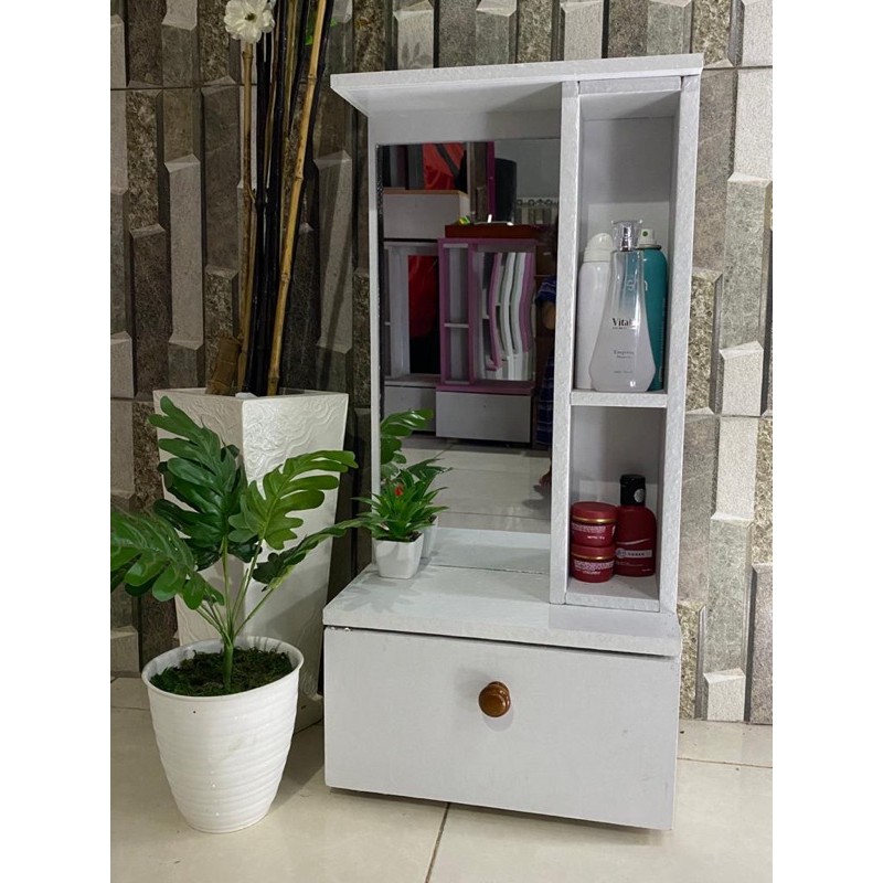 Meja rias gantung/kaca rias/kaca makeup/tolet/vanity