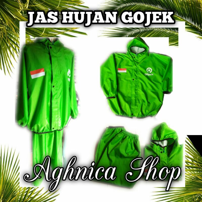 mantel,jas hujan gojek