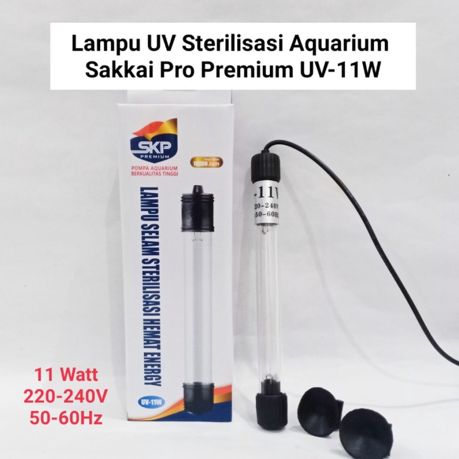 SKP PREMIUM LAMPU UV LAMP 11W 11 WATT ANTI ALGAE PENJERNIH AIR AQUARIUM KOLAM IKAN HIAS SAKKAI PRO