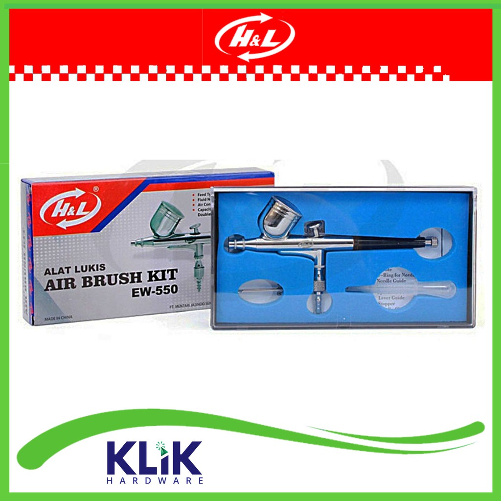 H&amp;L Air Brush Pen Kit EW-550 - Alat Lukis Cat Semprot EW 550