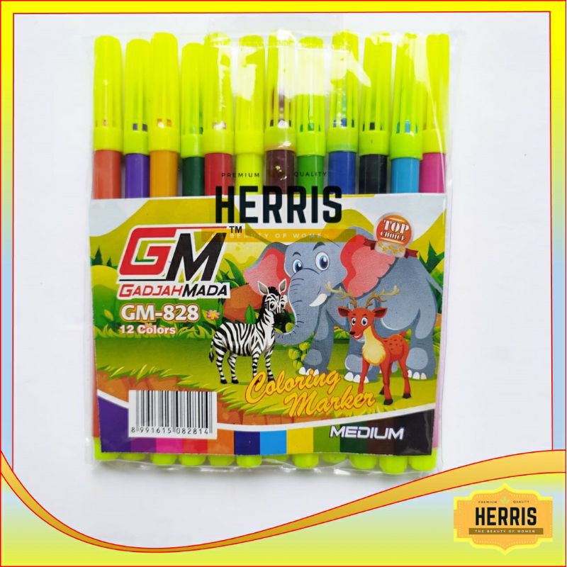 

1 Pak Spidol Isi 12 Warna GM 828 Murah