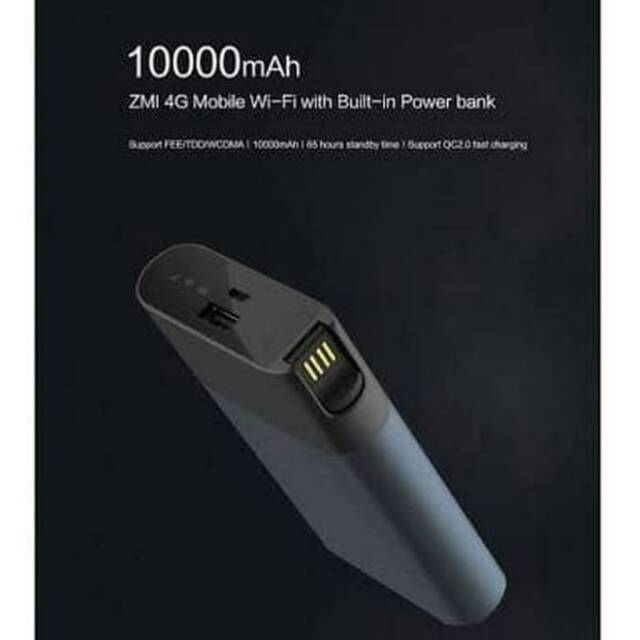 Modem MIFI ZMI MF885 & Powerbank 10.000 mAh (Original)