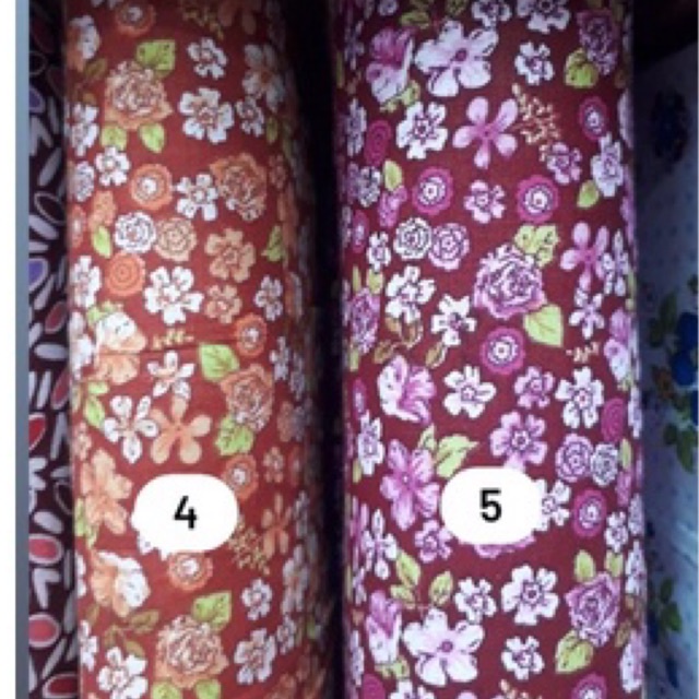 Bahan katun print/Katun motif bunga/Kain katun