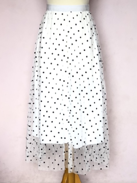 Polka Tutu Skirt Long Skirt