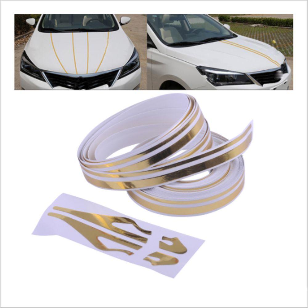 Populer Body Mobil Decal Dekorasi Garis Pinggang Racing Pinstripe Steamline