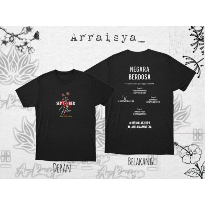 Kaos munir/T-shirt munir/Kaos menolak lupa/T-shirt menolak lupa/Baju menolak lupa/Baju menolak lupa/