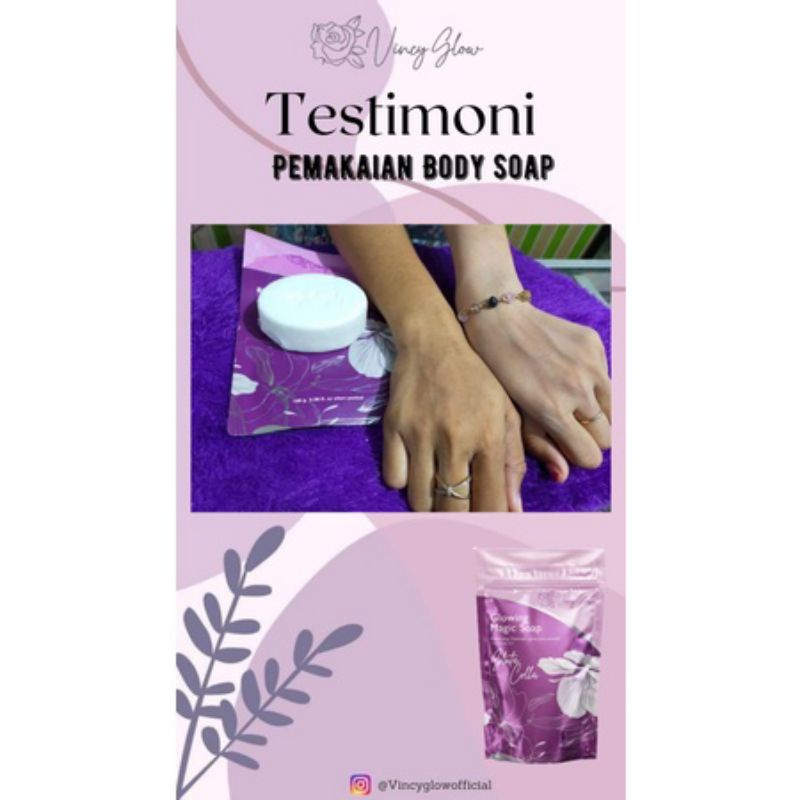 SABUN VINCY GLOW SOAP PEMUTIH KULIT SELURUH TUBUH SABUN PEMUTIH TUBUH