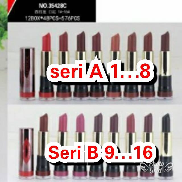 LIPSTICK K.B CREATE THE LOOK 35428C /harga per 8 ada seri A &amp; B