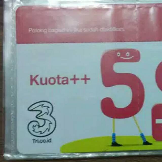 Voucher Kuota 5GB 4G 30Hari 3/Three/Tri Data