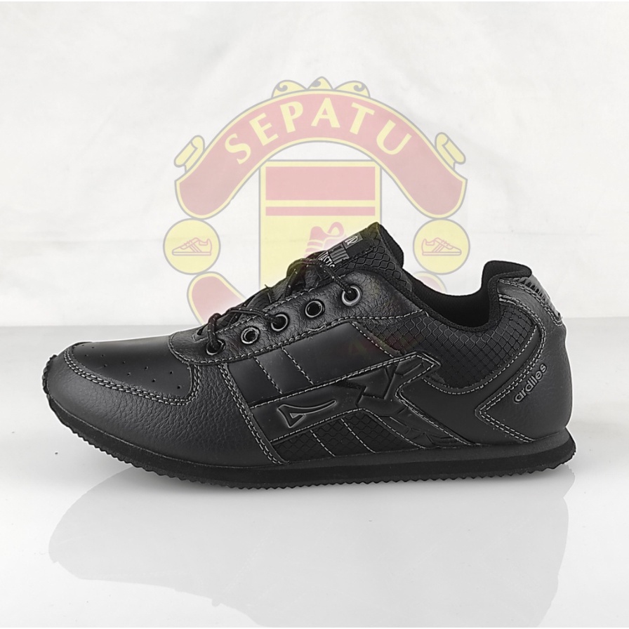 Sepatu Ardiles Anak Lelaki Octape Hitam Abu T (35-38) TALI