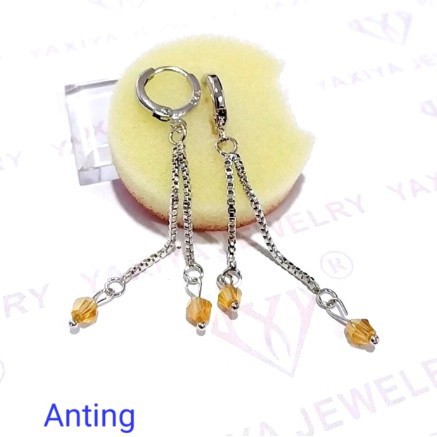 Anting jurai putih anting wanita perhiasan. Wanita anting koncer anting