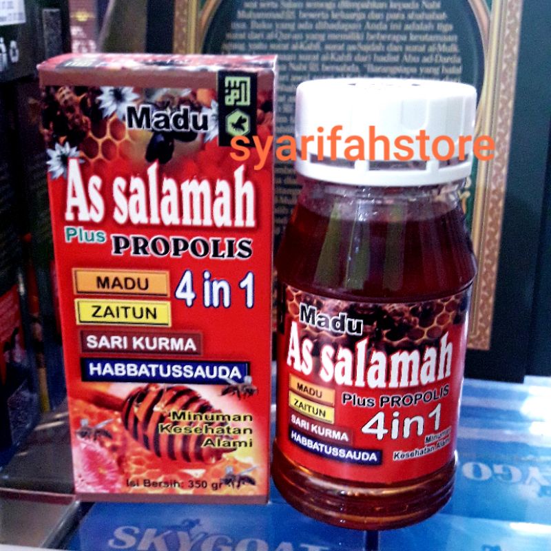 

Madu As Salamah 4 in 1 - Madu Assalamah Plus Propolis 4in1 350Gram