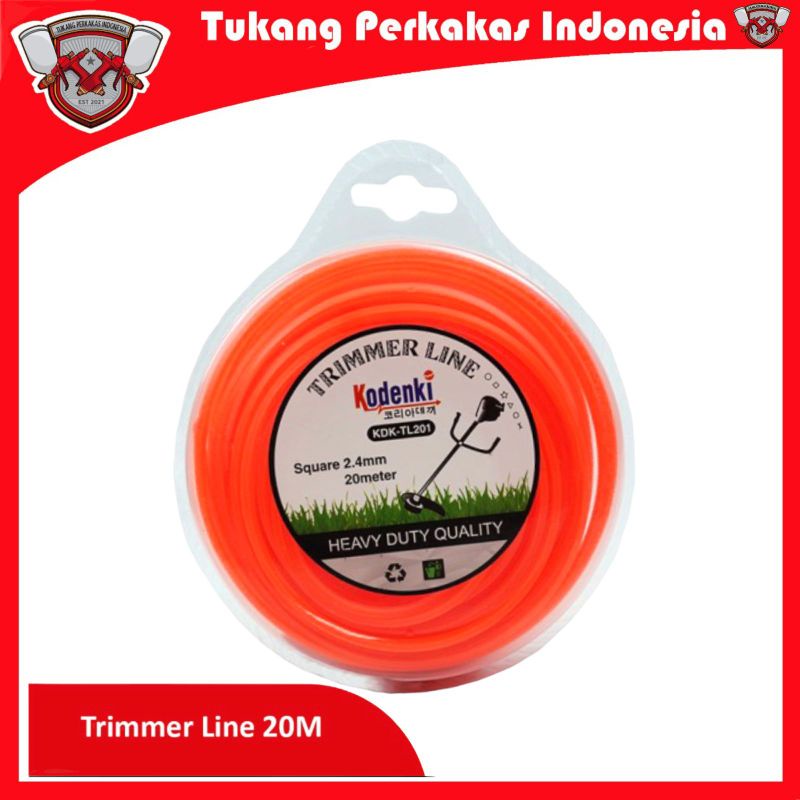 SENAR MESIN POTONG RUMPUT 20 METER GRASS WEED TRIMMER LINE