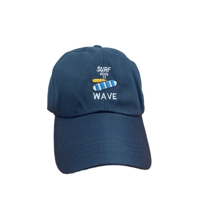 Topi Surf Wave / Topi Baseball Bordir Surf Wave Ring Besi Unisex Remaja Dewasa-Topi SurfWave Navy