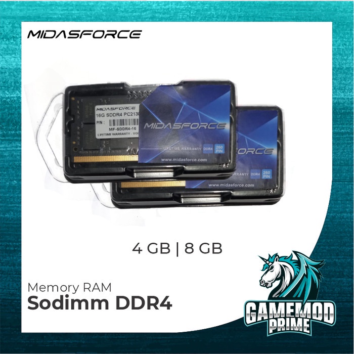 MEMORY RAM MIDASFORCE SODIMM DDR4 2666MHZ PC21300 DDR4L 4 8 16 GB