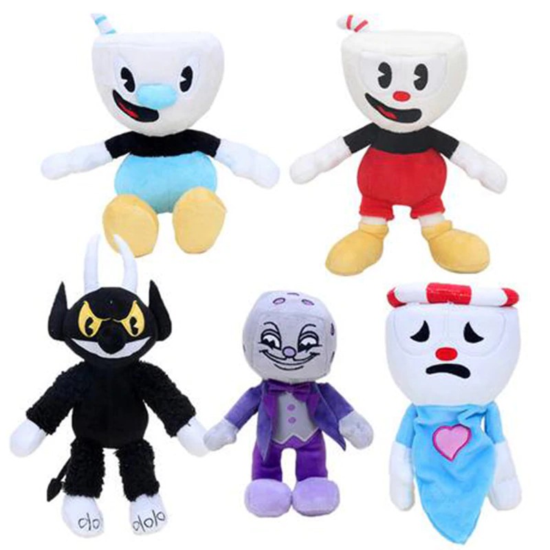 Cuphead King Dice Legendary Chalice plush Mugman the Devil Boss Collectible Plush Figure toy Soft