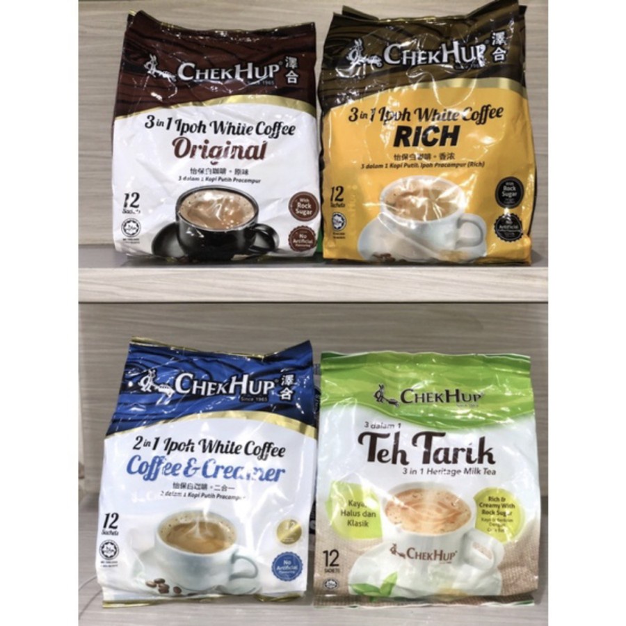 

4VARIANT CHEKHUP IPOH MALAYSIA WHITE COFFEE DAN TEH TARIK